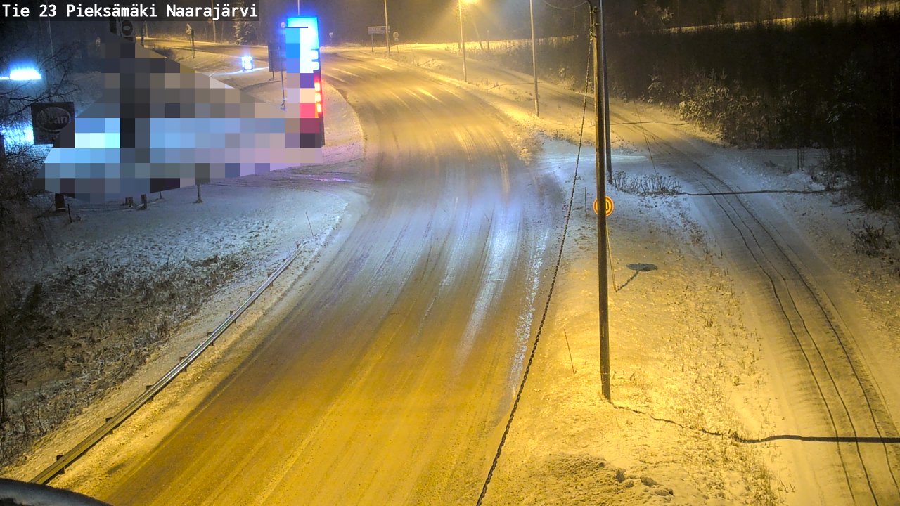 Weather Camera Image Väg 23 Pieksämäki, Naarajärvi, Pieksämäki, Etelä-Savo