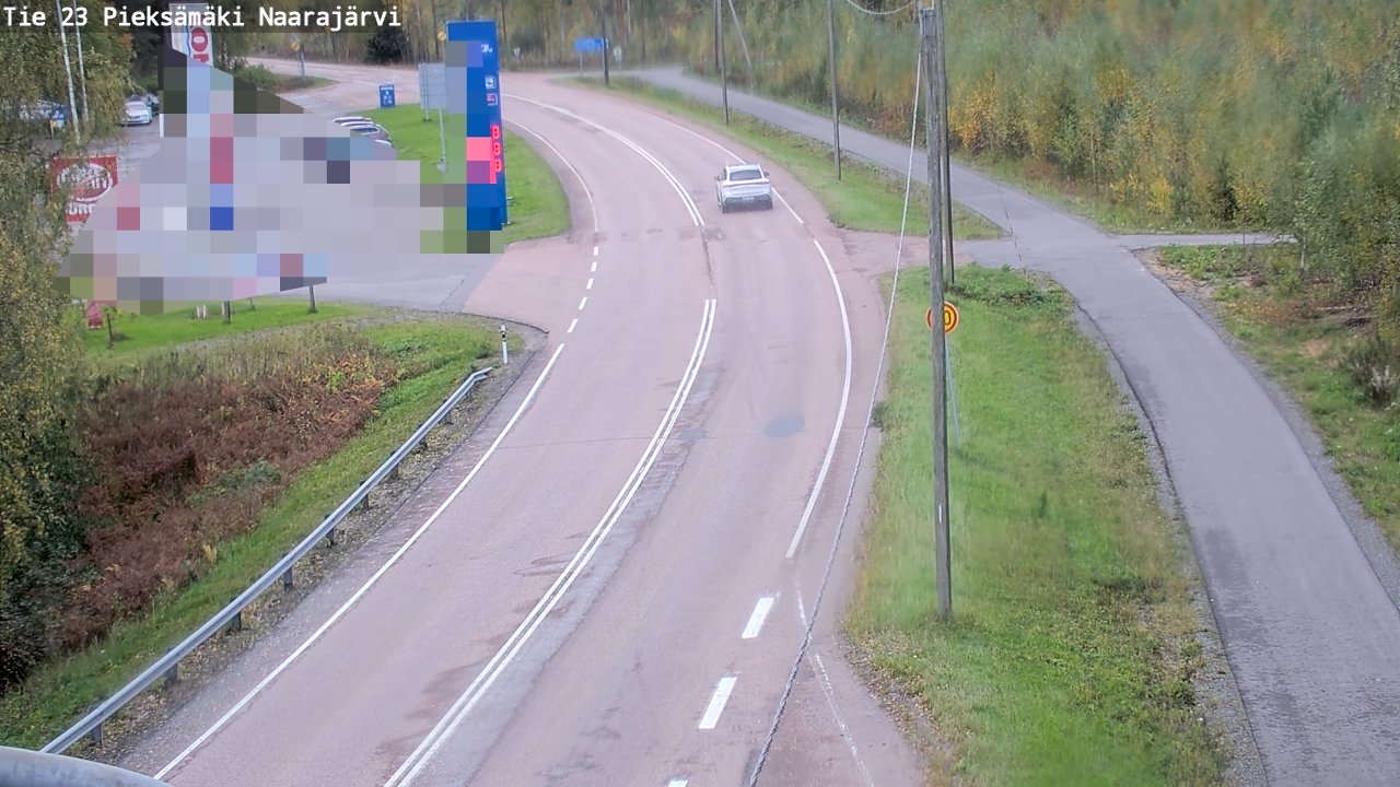 Weather Camera Image Väg 23 Pieksämäki, Naarajärvi, Pieksämäki, Etelä-Savo