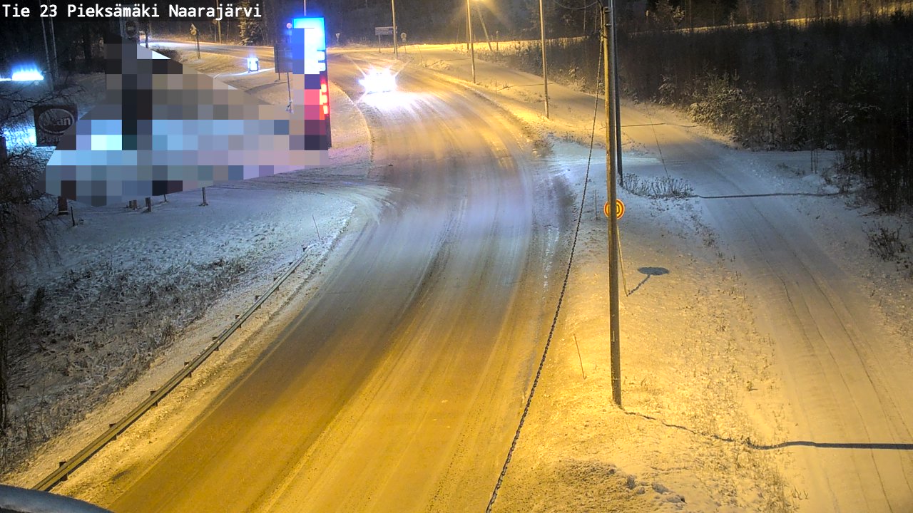 Weather Camera Image Väg 23 Pieksämäki, Naarajärvi, Pieksämäki, Etelä-Savo