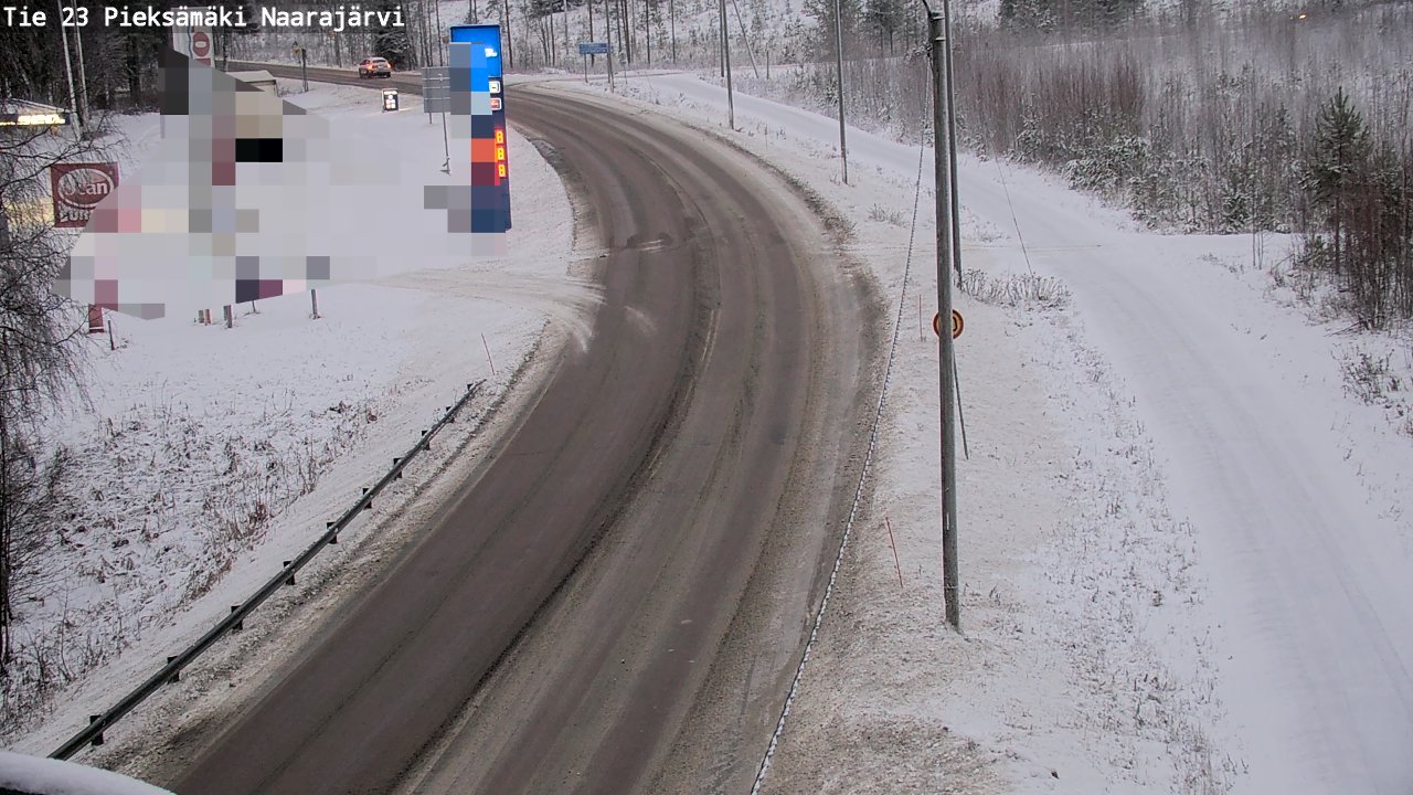 Weather Camera Image Väg 23 Pieksämäki, Naarajärvi, Pieksämäki, Etelä-Savo