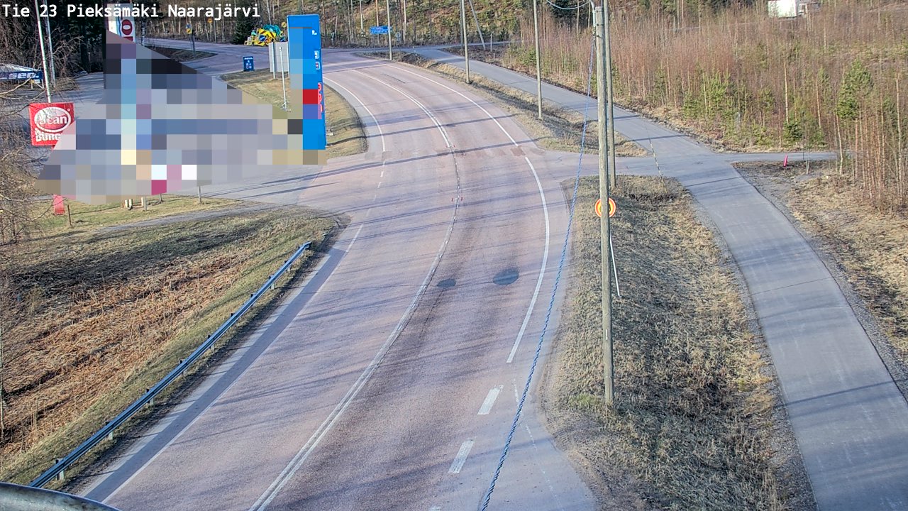 Weather Camera Image Väg 23 Pieksämäki, Naarajärvi, Pieksämäki, Etelä-Savo