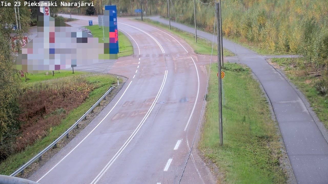 Weather Camera Image Väg 23 Pieksämäki, Naarajärvi, Pieksämäki, Etelä-Savo