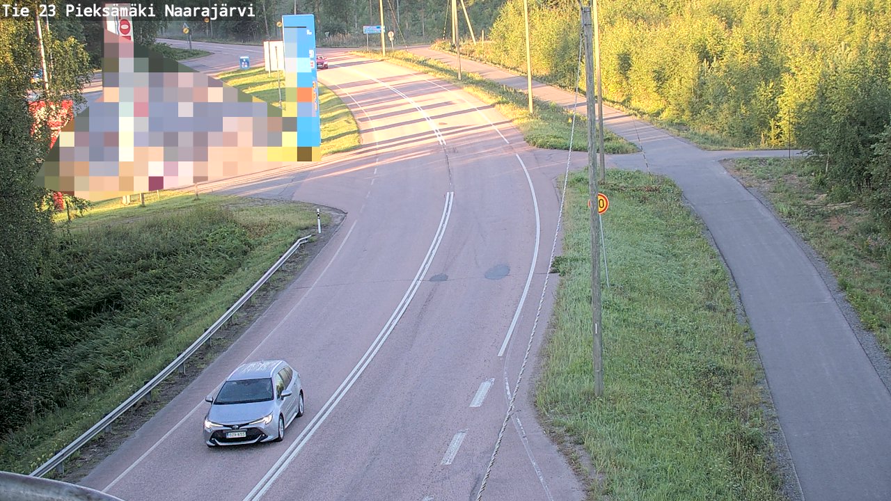 Weather Camera Image Väg 23 Pieksämäki, Naarajärvi, Pieksämäki, Etelä-Savo