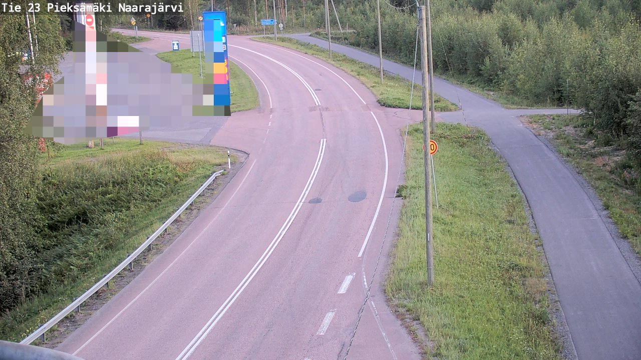 Weather Camera Image Väg 23 Pieksämäki, Naarajärvi, Pieksämäki, Etelä-Savo
