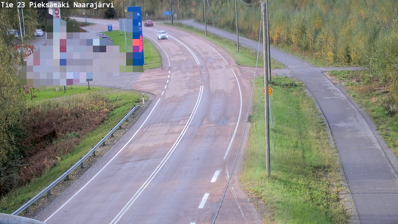 Weather Camera Image Väg 23 Pieksämäki, Naarajärvi, Pieksämäki, Etelä-Savo