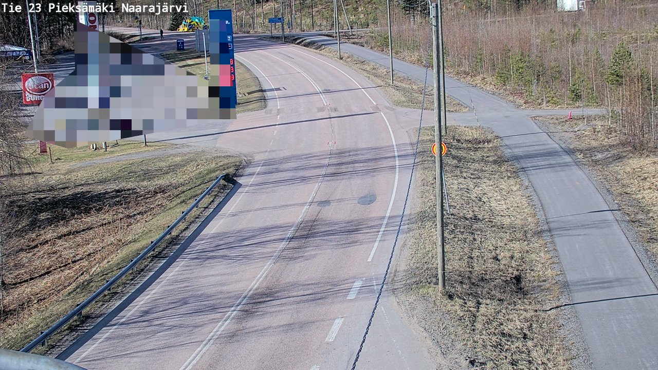 Weather Camera Image Väg 23 Pieksämäki, Naarajärvi, Pieksämäki, Etelä-Savo