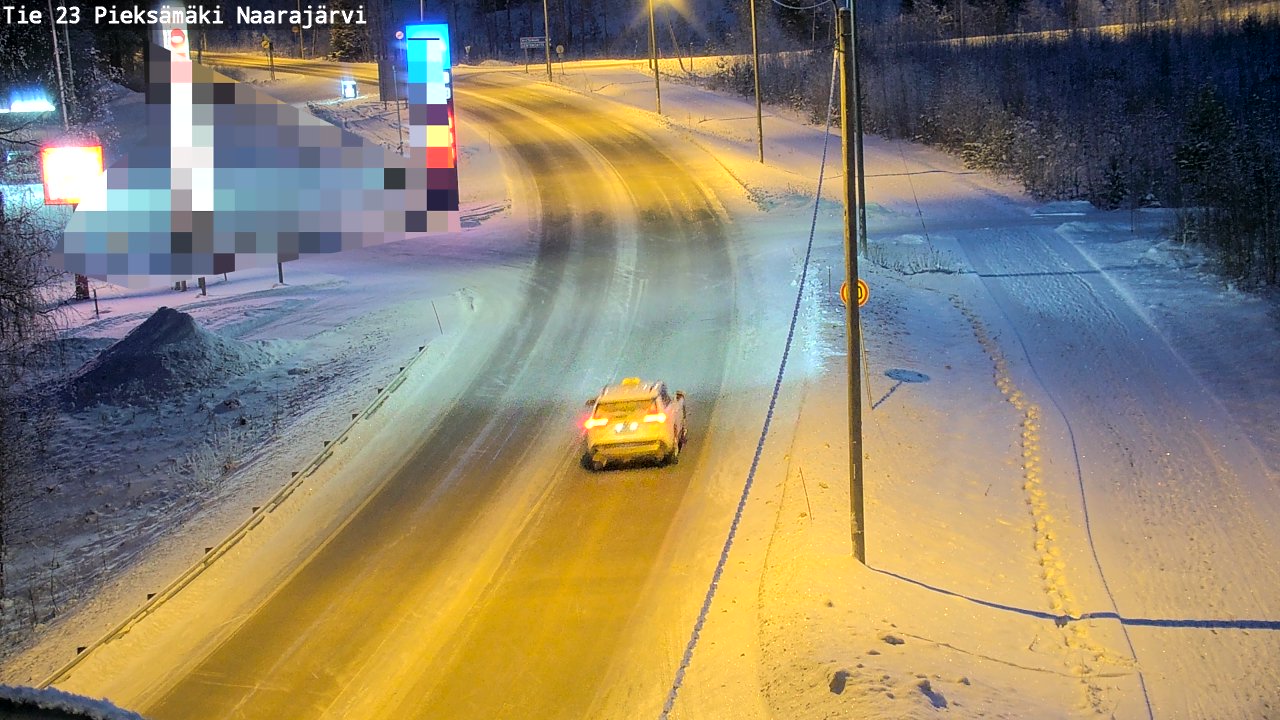 Weather Camera Image Väg 23 Pieksämäki, Naarajärvi, Pieksämäki, Etelä-Savo