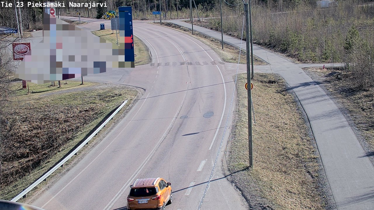 Weather Camera Image Väg 23 Pieksämäki, Naarajärvi, Pieksämäki, Etelä-Savo
