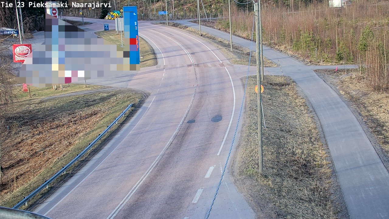 Weather Camera Image Väg 23 Pieksämäki, Naarajärvi, Pieksämäki, Etelä-Savo