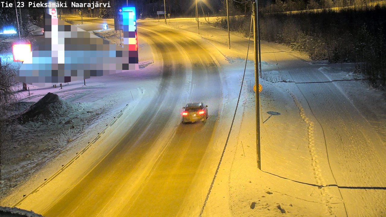 Weather Camera Image Väg 23 Pieksämäki, Naarajärvi, Pieksämäki, Etelä-Savo