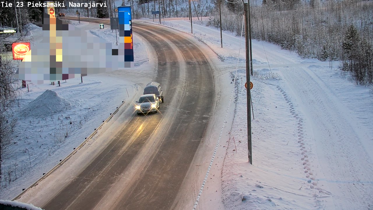 Weather Camera Image Väg 23 Pieksämäki, Naarajärvi, Pieksämäki, Etelä-Savo
