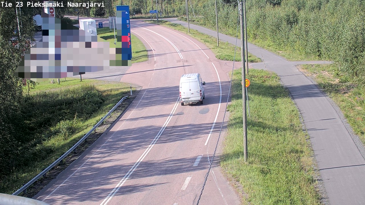 Weather Camera Image Väg 23 Pieksämäki, Naarajärvi, Pieksämäki, Etelä-Savo