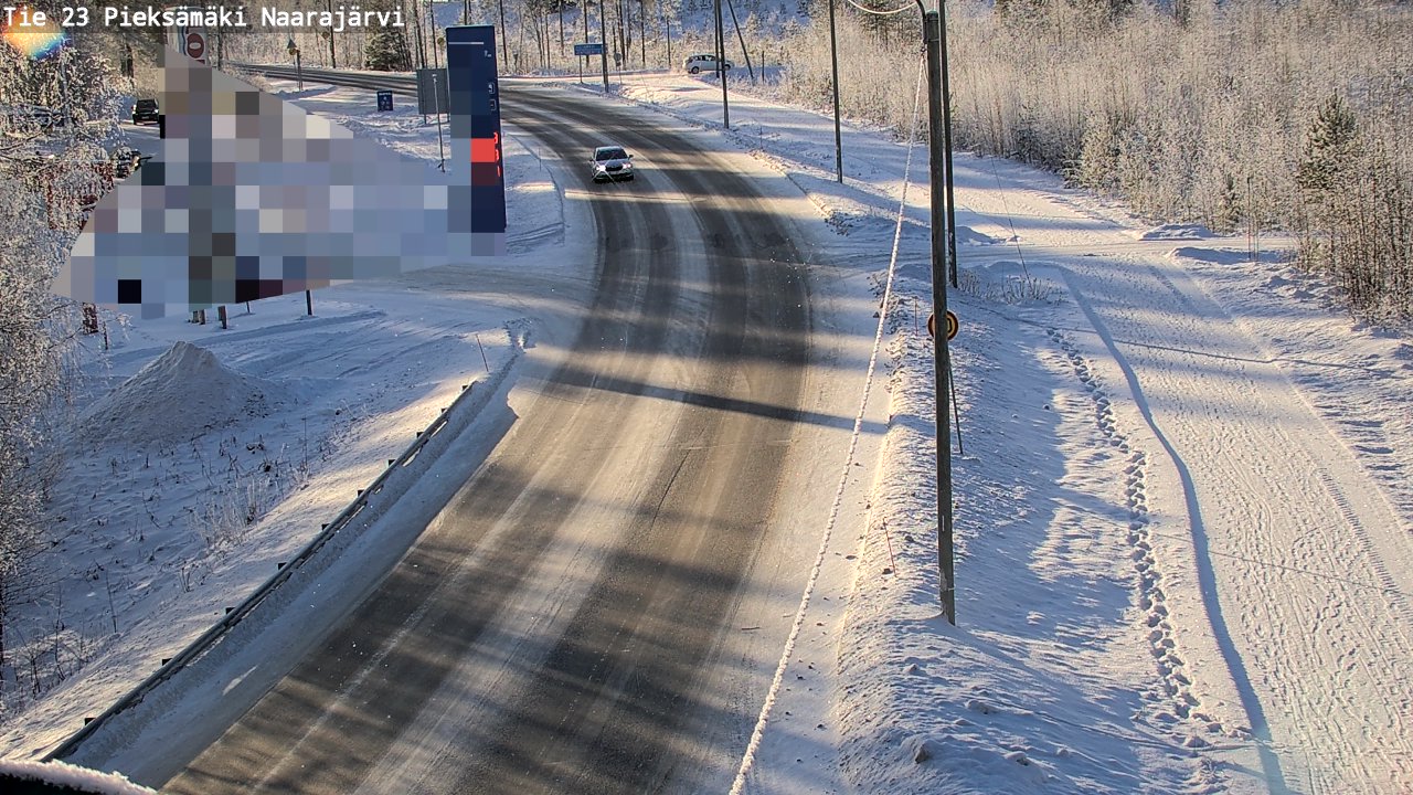 Weather Camera Image Road 23 Pieksämäki, Naarajärvi, Pieksämäki, Etelä-Savo