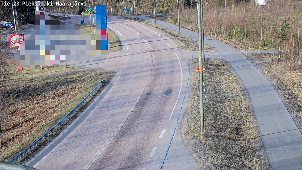 Weather Camera Image Väg 23 Pieksämäki, Naarajärvi, Pieksämäki, Etelä-Savo