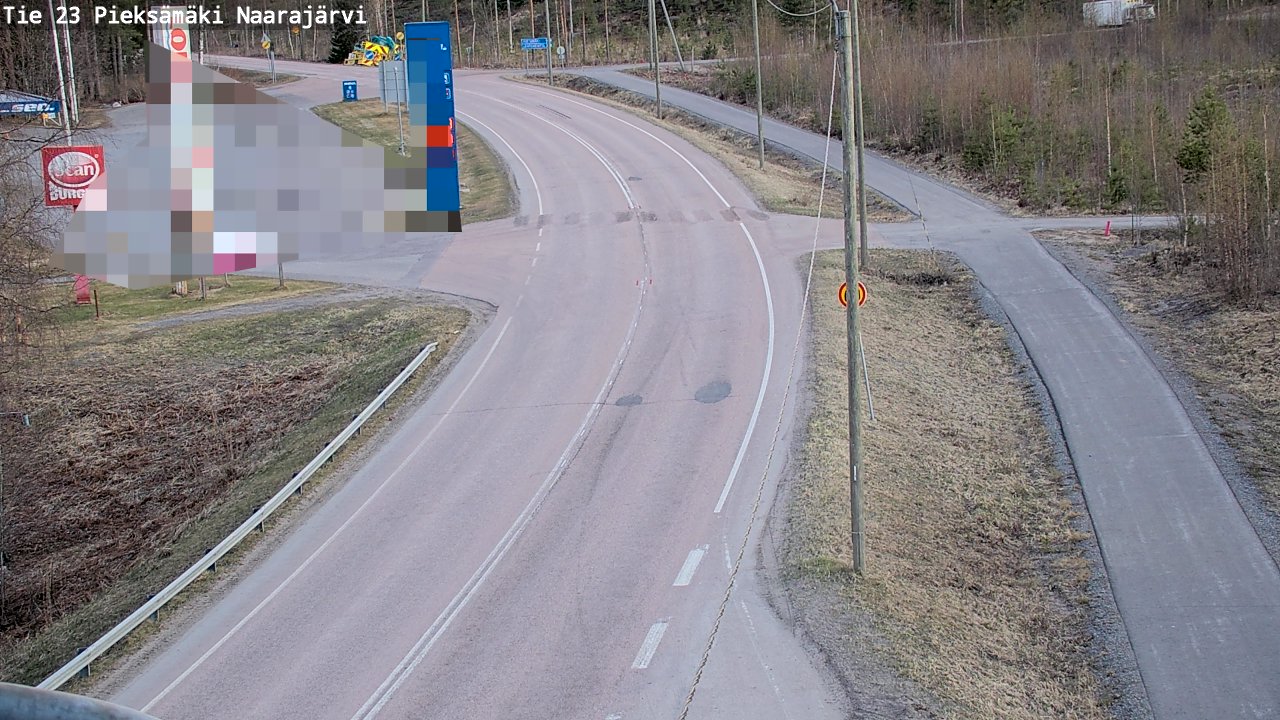 Weather Camera Image Väg 23 Pieksämäki, Naarajärvi, Pieksämäki, Etelä-Savo