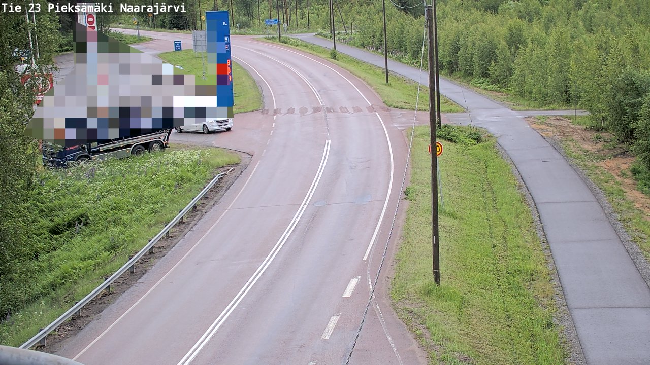 Weather Camera Image Road 23 Pieksämäki, Naarajärvi, Pieksämäki, Etelä-Savo