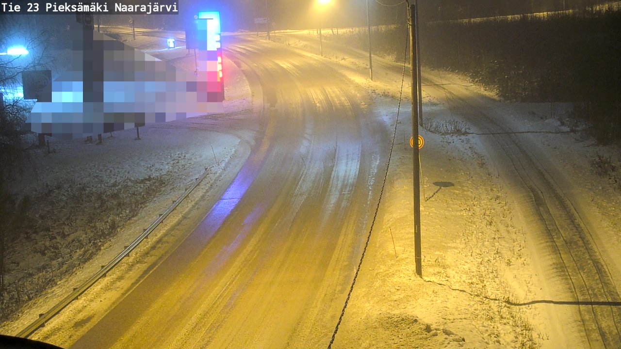 Weather Camera Image Väg 23 Pieksämäki, Naarajärvi, Pieksämäki, Etelä-Savo