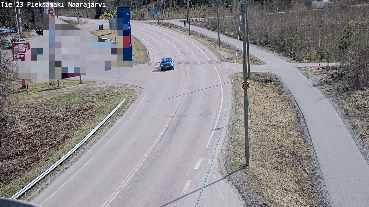 Weather Camera Image Väg 23 Pieksämäki, Naarajärvi, Pieksämäki, Etelä-Savo