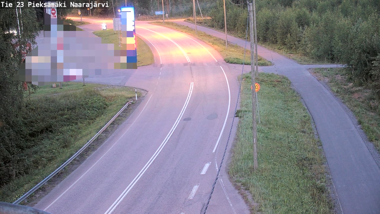 Weather Camera Image Väg 23 Pieksämäki, Naarajärvi, Pieksämäki, Etelä-Savo