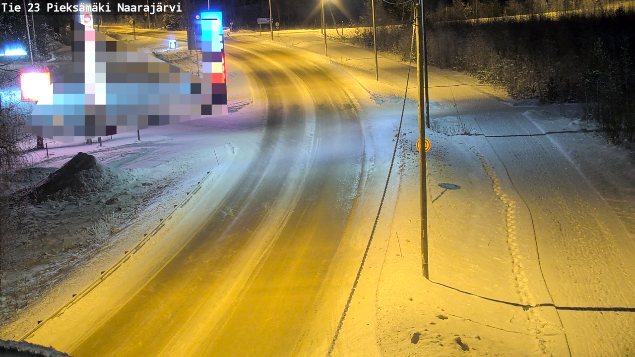 Weather Camera Image Väg 23 Pieksämäki, Naarajärvi, Pieksämäki, Etelä-Savo