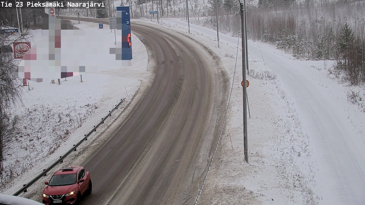 Weather Camera Image Väg 23 Pieksämäki, Naarajärvi, Pieksämäki, Etelä-Savo