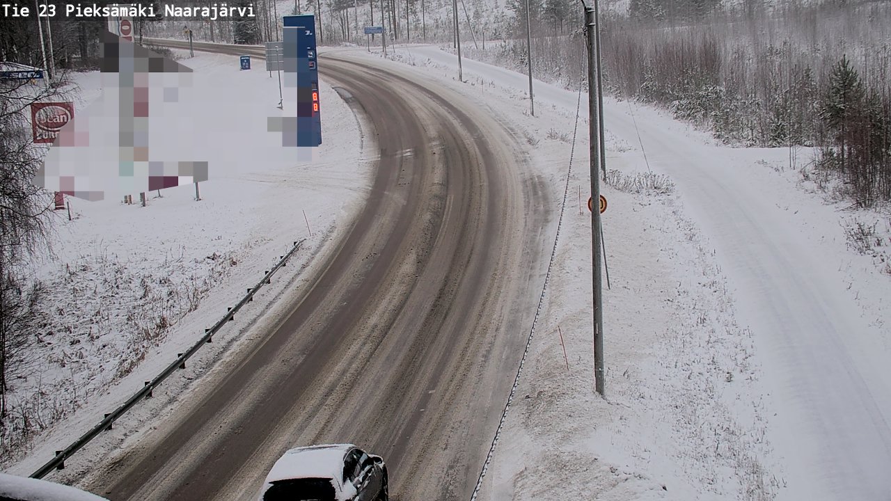 Weather Camera Image Väg 23 Pieksämäki, Naarajärvi, Pieksämäki, Etelä-Savo