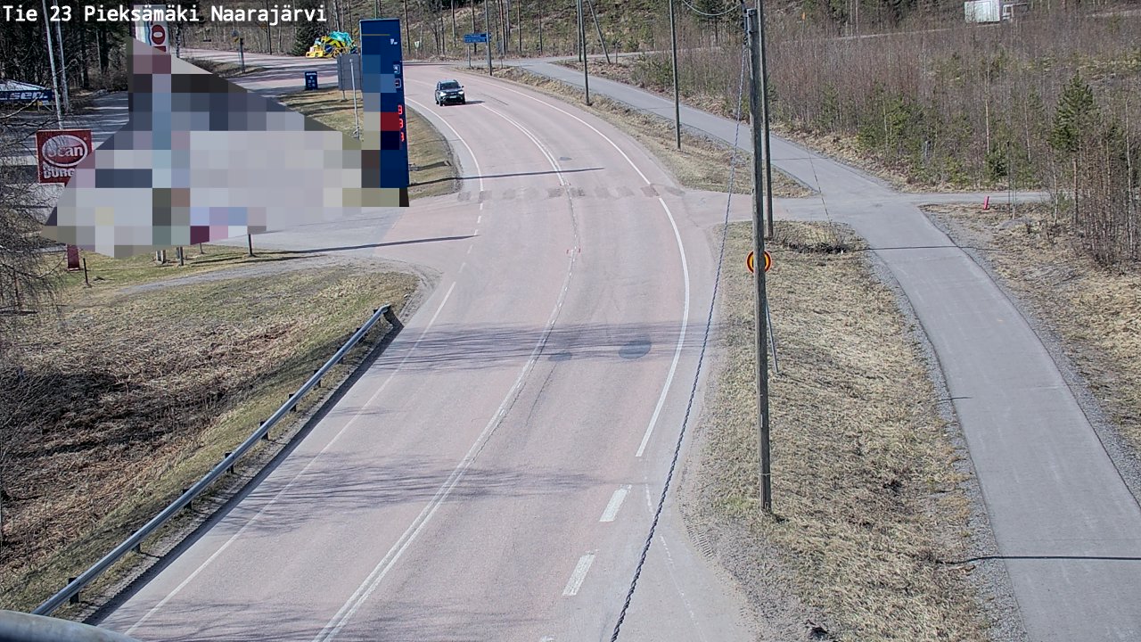 Weather Camera Image Väg 23 Pieksämäki, Naarajärvi, Pieksämäki, Etelä-Savo