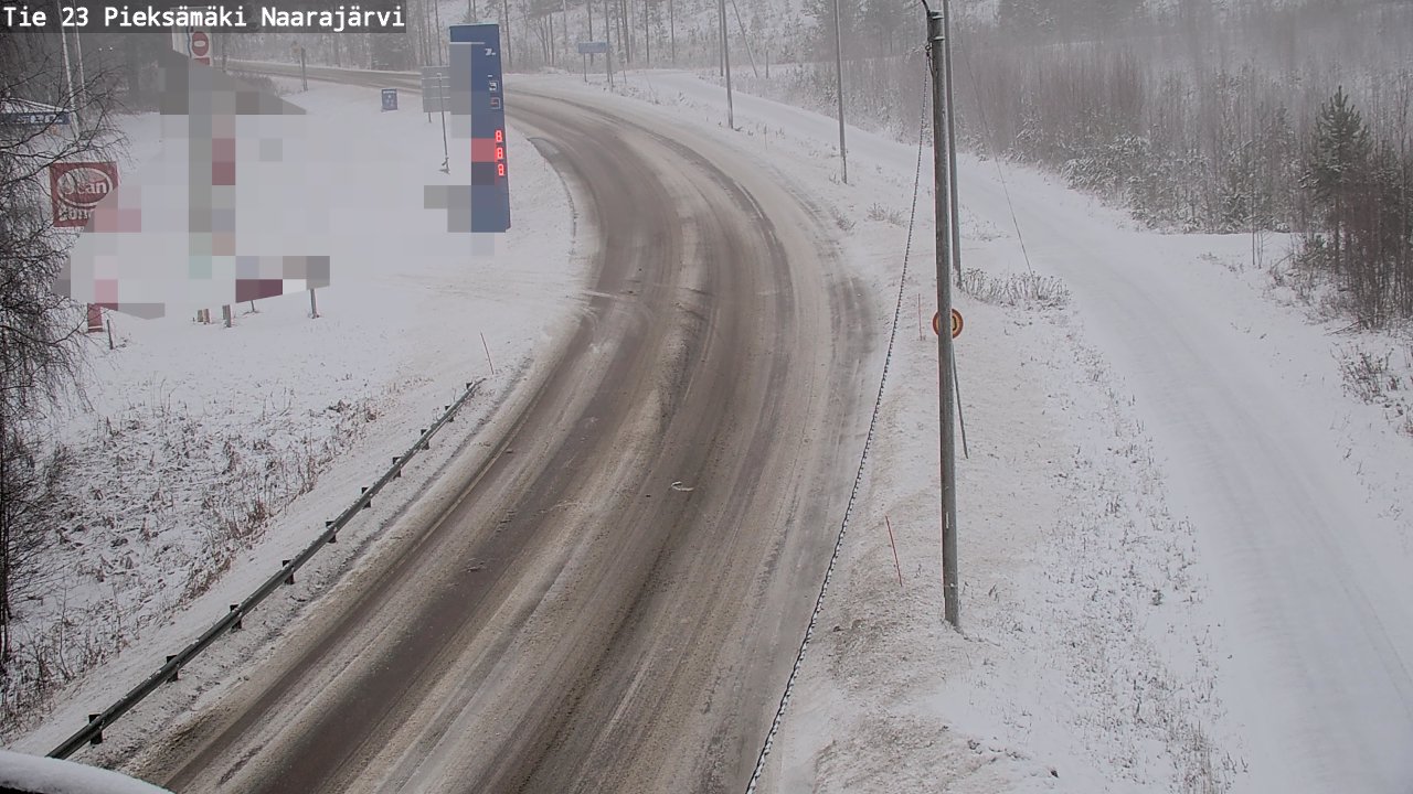 Weather Camera Image Väg 23 Pieksämäki, Naarajärvi, Pieksämäki, Etelä-Savo