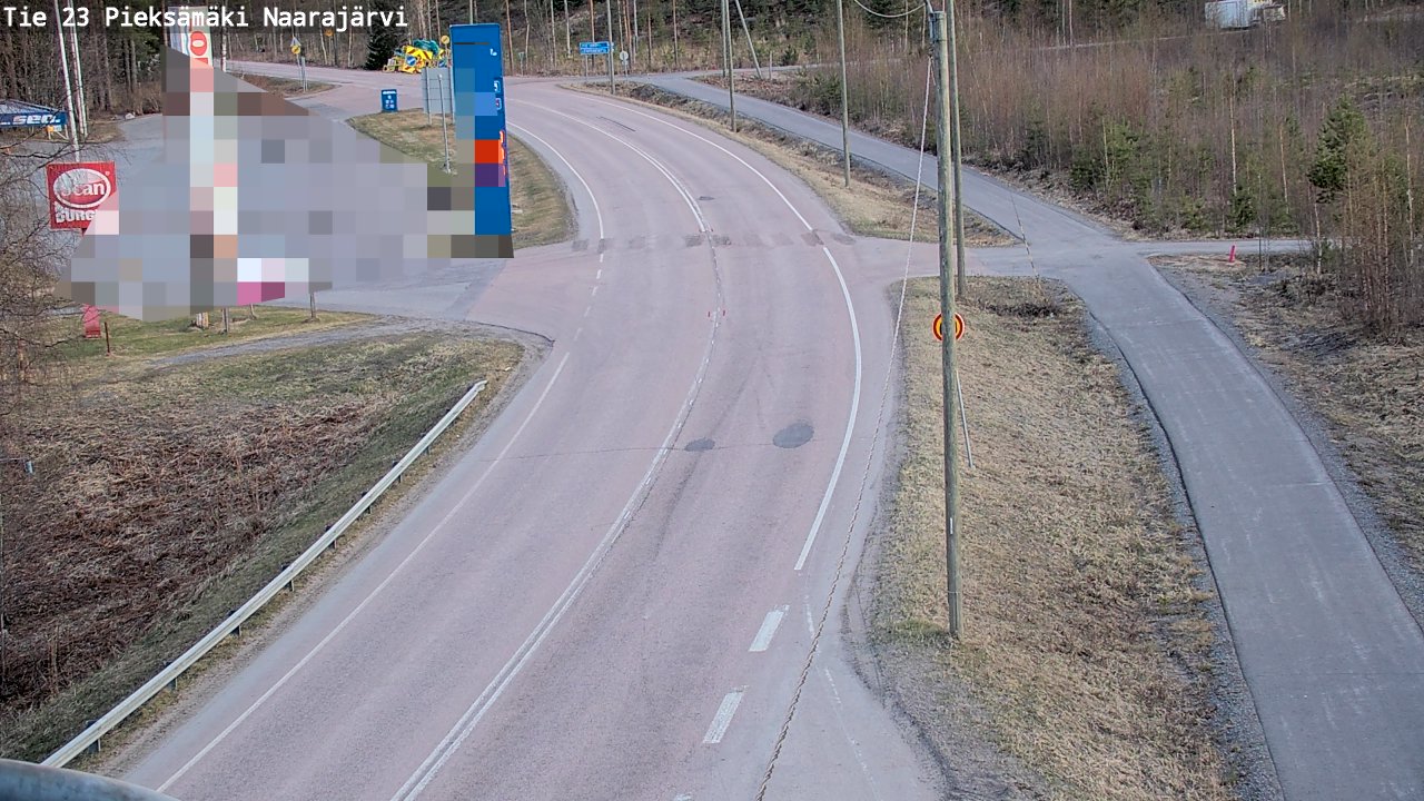 Weather Camera Image Väg 23 Pieksämäki, Naarajärvi, Pieksämäki, Etelä-Savo