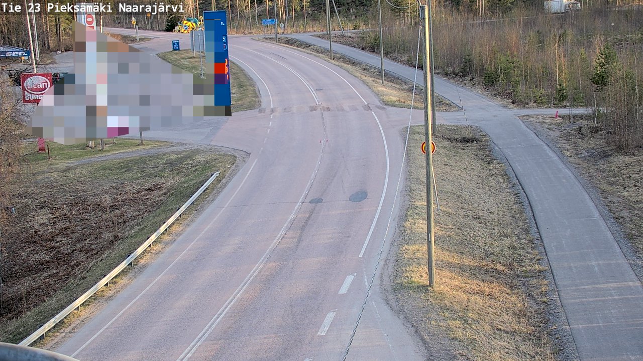 Weather Camera Image Väg 23 Pieksämäki, Naarajärvi, Pieksämäki, Etelä-Savo
