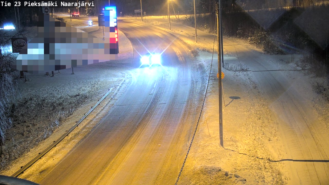 Weather Camera Image Väg 23 Pieksämäki, Naarajärvi, Pieksämäki, Etelä-Savo