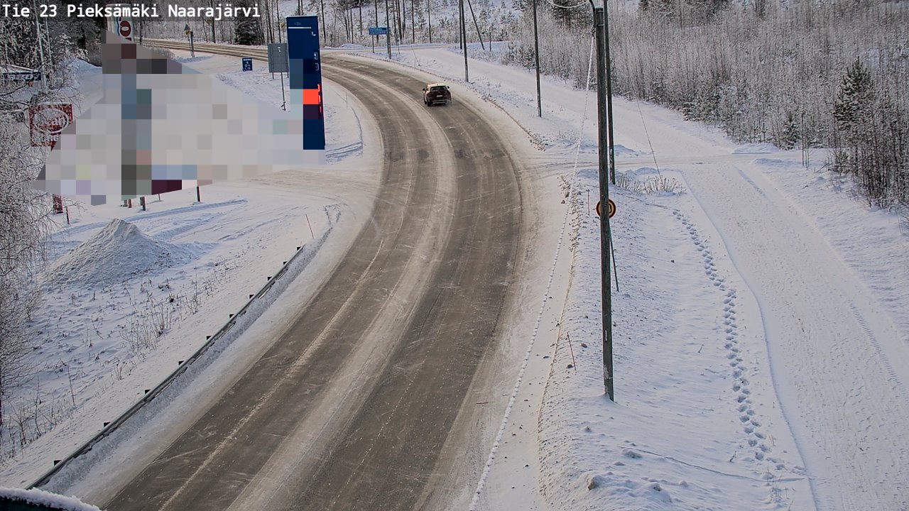 Weather Camera Image Road 23 Pieksämäki, Naarajärvi, Pieksämäki, Etelä-Savo
