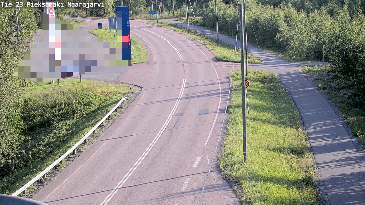Weather Camera Image Väg 23 Pieksämäki, Naarajärvi, Pieksämäki, Etelä-Savo