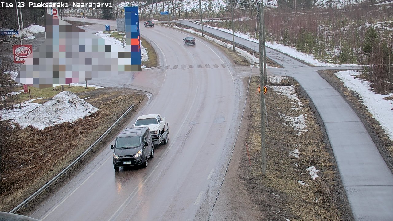 Weather Camera Image Väg 23 Pieksämäki, Naarajärvi, Pieksämäki, Etelä-Savo