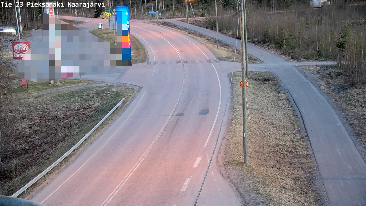 Weather Camera Image Väg 23 Pieksämäki, Naarajärvi, Pieksämäki, Etelä-Savo