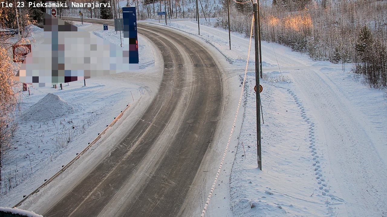 Weather Camera Image Väg 23 Pieksämäki, Naarajärvi, Pieksämäki, Etelä-Savo