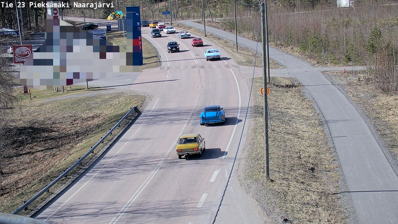 Weather Camera Image Väg 23 Pieksämäki, Naarajärvi, Pieksämäki, Etelä-Savo
