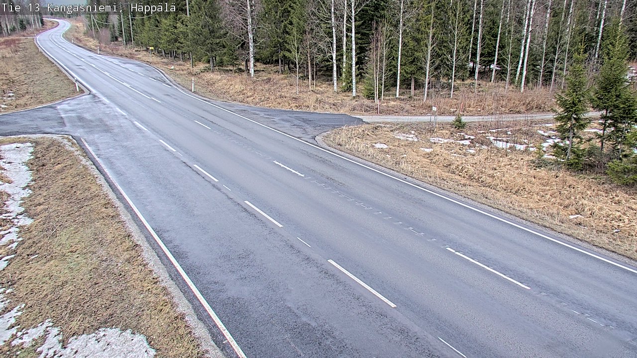 Weather Camera Image Road 13 Kangasniemi, Häppälä, Kangasniemi, Etelä-Savo
