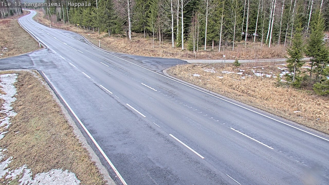 Weather Camera Image Road 13 Kangasniemi, Häppälä, Kangasniemi, Etelä-Savo