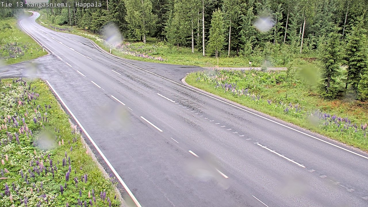 Weather Camera Image Väg 13 Kangasniemi, Häppälä, Kangasniemi, Etelä-Savo