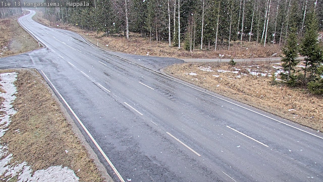 Weather Camera Image Road 13 Kangasniemi, Häppälä, Kangasniemi, Etelä-Savo
