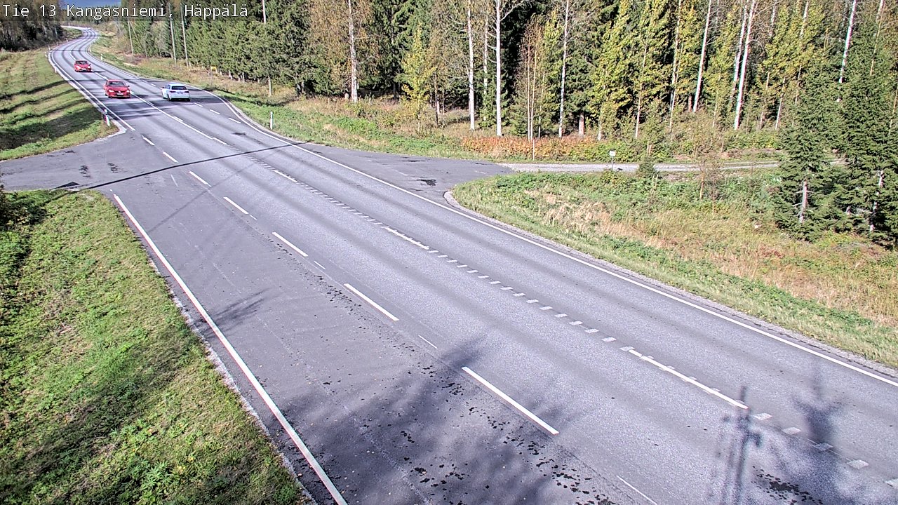 Weather Camera Image Road 13 Kangasniemi, Häppälä, Kangasniemi, Etelä-Savo