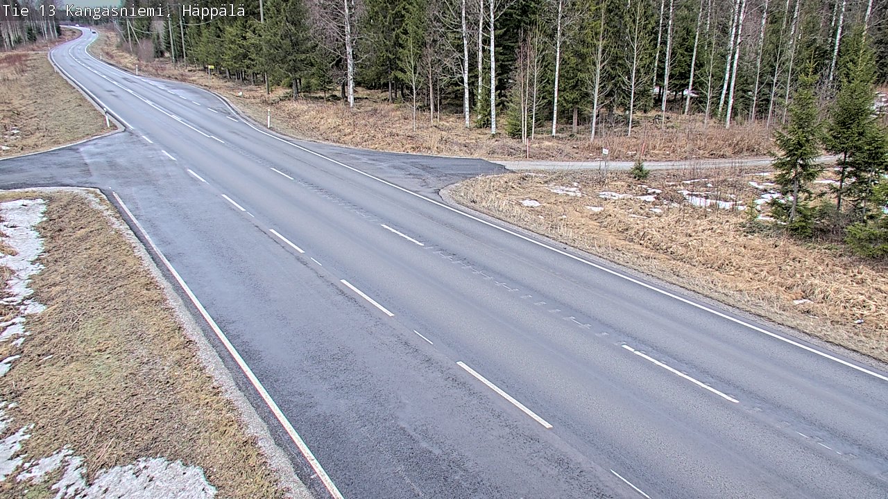 Weather Camera Image Road 13 Kangasniemi, Häppälä, Kangasniemi, Etelä-Savo
