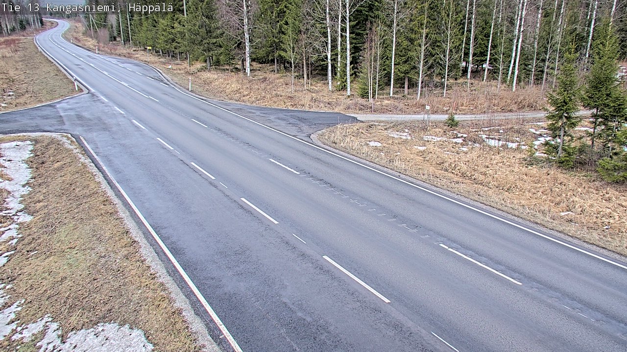 Weather Camera Image Road 13 Kangasniemi, Häppälä, Kangasniemi, Etelä-Savo