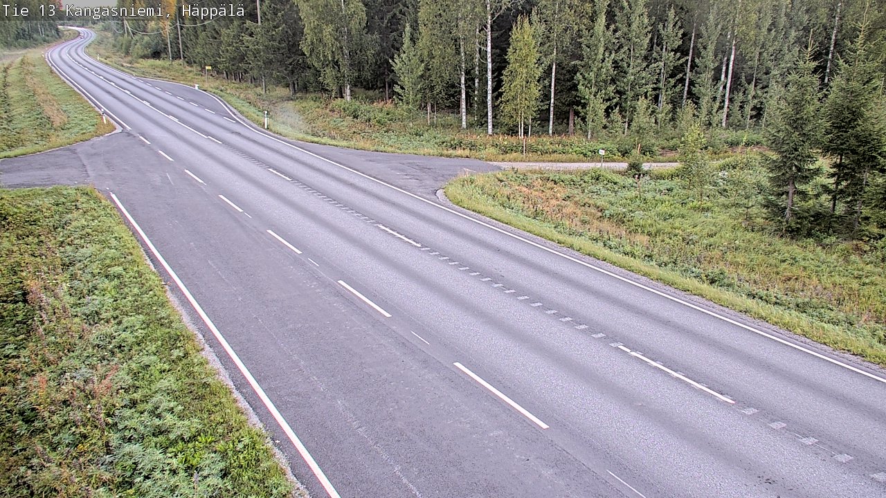 Weather Camera Image Road 13 Kangasniemi, Häppälä, Kangasniemi, Etelä-Savo