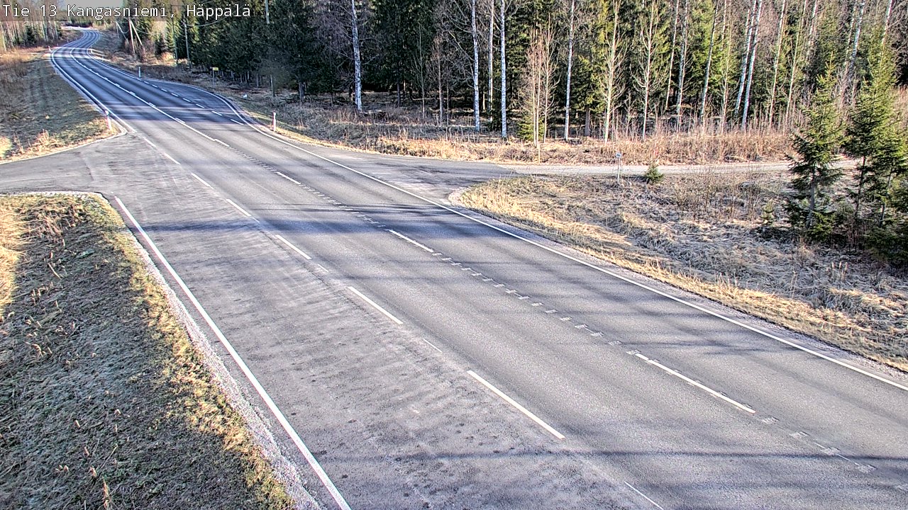 Weather Camera Image Väg 13 Kangasniemi, Häppälä, Kangasniemi, Etelä-Savo