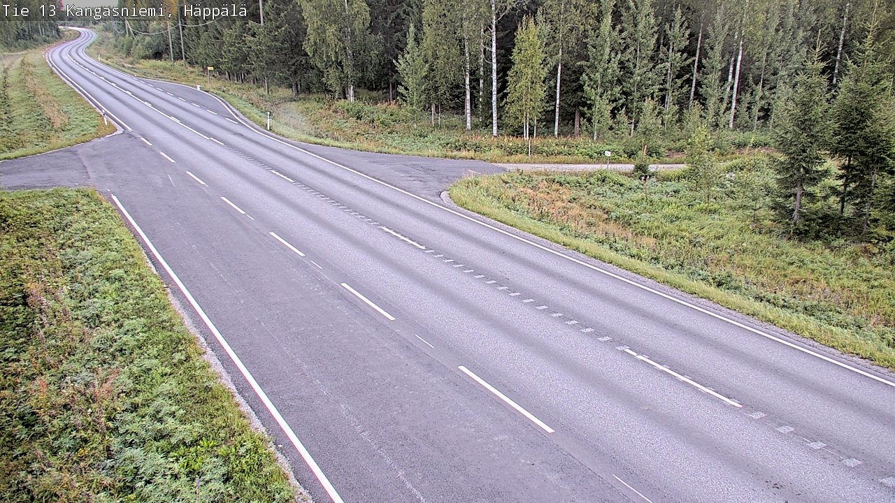 Weather Camera Image Road 13 Kangasniemi, Häppälä, Kangasniemi, Etelä-Savo