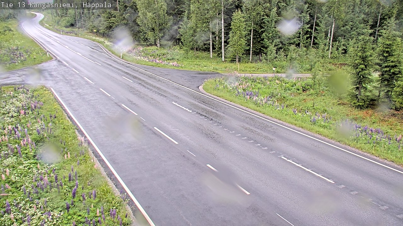 Weather Camera Image Väg 13 Kangasniemi, Häppälä, Kangasniemi, Etelä-Savo