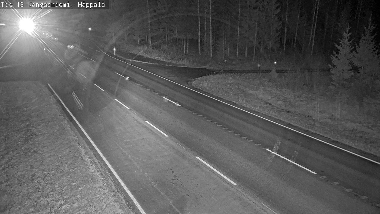 Weather Camera Image Väg 13 Kangasniemi, Häppälä, Kangasniemi, Etelä-Savo