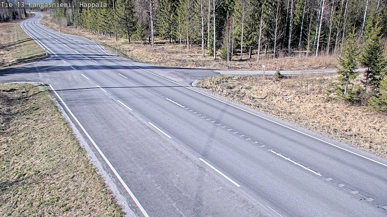 Weather Camera Image Väg 13 Kangasniemi, Häppälä, Kangasniemi, Etelä-Savo